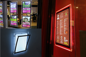 A3 <strong>A4</strong> Single/Double Sided Illuminated Crystal <strong>Led</strong> Frames Store <strong>Window</strong> Hanging Acrylic Advertising Light Box <strong>Display</strong> - Product Image 6