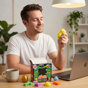 Juguete Blandito Needo Golden Egg Hunt, 10 Piezas, <span class=keywords><strong>Sorpresa</strong></span> Sensorial, Antiestrés, <span class=keywords><strong>de</strong></span> Rebote Lento, Regalo para Niños, <span class=keywords><strong>Canasta</strong></span> <span class=keywords><strong>de</strong></span> Pascua - Product Image 6