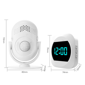 Reloj despertador con sensor de movimiento tipo dividido para grabación y transmisión, con función de bienvenida y advertencia antirrobo - Product Image 2