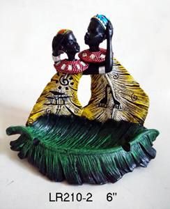 Sculpture africaine en résine de style folklorique - Décoration d'intérieur Marque <span class=keywords><strong>TRIO</strong></span> - Product Image 3