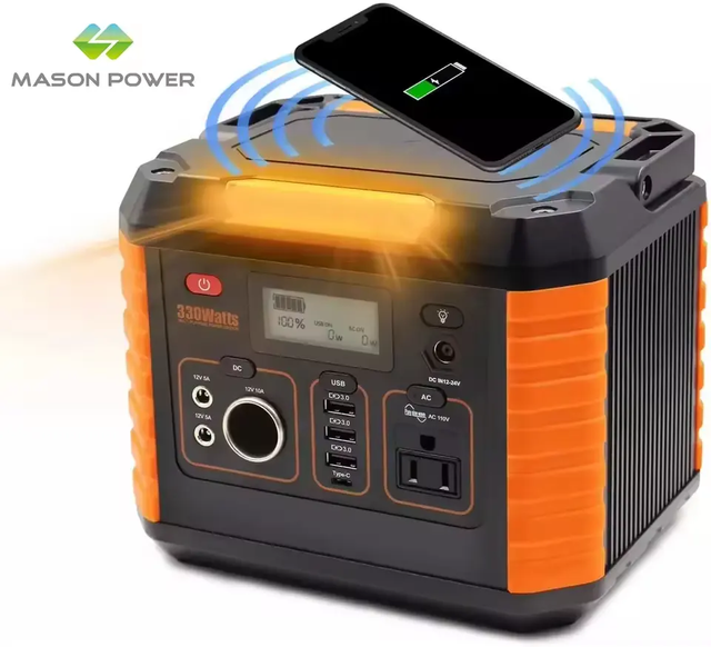 330W Best Outdoor Power Supply Lithium Ion Energy System Solar Generator Power Bank Station Vending Machine