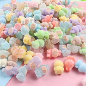 可爱迷你植绒坐立小雕像迷你怪物DIY钥匙扣配件 - Product Image 1