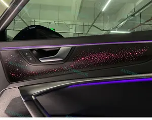 Kit de luz ambiental <span class=keywords><strong>Interior</strong></span> de cielo nocturno estrellado Premium para <span class=keywords><strong>Audi</strong></span> <span class=keywords><strong>A6</strong></span> C8 (2019-2025), lámpara de manija de puerta de cuero, posición trasera - Product Image 5