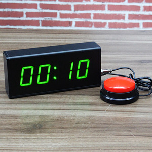 Sản xuất tại Trung Quốc nhà sản xuất điện tử 0001 sec LED kỹ thuật số tường đồng hồ bấm giờ hẹn giờ trò chơi với buzzer nút - Product Image 1