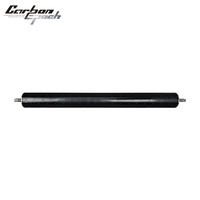 Axe de rouleau de tension en fibre de carbone haute rigidité OD38mm L1500mm, rouleau de guidage léger pour machine textile