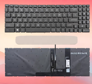 Nuevo teclado US SP GR para <span class=keywords><strong>MSI</strong></span> GF66 MS-1582 GF76 GL76 <span class=keywords><strong>GL66</strong></span> MS-17L1 MS-17H3 retroiluminado en rojo - Product Image 2