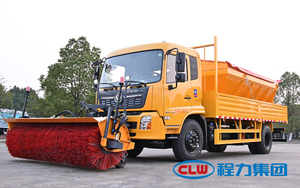 Camion balayeuse à neige DongFeng, déneigeuse tout-en-un avec moteur et engrenage - Product Image 2