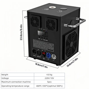 2025 2in1 600W Máy tia lửa lạnh chuyên nghiệp tùy chỉnh nhôm trường hợp chuyến bay bánh xe thiết bị chiếu sáng sân khấu - Product Image 3