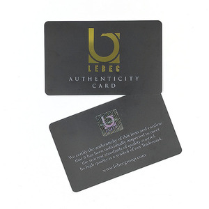 Tarjeta de garantía de certificado de autenticidad Internacional de Plástico de impresión de tamaño de tarjeta de crédito personalizada de Venta caliente para pequeñas empresas - Product Image 5