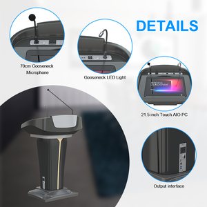 แท่นวางดิจิทัลพร้อม CE ซีซีซีแท่นเหล็กอิเล็กทรอนิกส์หน้าจอสัมผัสมัลติมีเดียสำหรับโรงเรียนโบสถ์ - Product Image 6