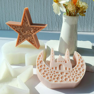 J10-353 כוכב הירח תבנית נר סיליקון עבור eid מובארק קישוט עובש jesus - Product Image 6