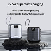 Cargador Portátil Ultra Delgado con Pantalla Digital PD22.5W, 10000mAh, con Logotipo Personalizado, Iluminación LED, Carga Rápida para Móviles