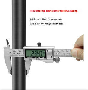 <span class=keywords><strong>Canne</strong></span> à pêche télescopique puissante et robuste pour lancer longue distance, action rapide, en carbone haute performance, avec revêtement X, pour la pêche en mer, en eau salée, sur la plage et en surfcasting. - Product Image 3