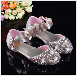 176-A1 New Arrival Girls Fashion <strong>Glitter</strong> Children Girls Fancy Birthday Party <strong>Flat</strong> Child Dress <strong>Shoes</strong> - Product Image 6