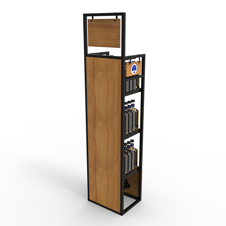 Customized Supermarket Wine Display Shelf Rack Liquor Display Rack Bottle Display Stand With Custom Logo — view 6