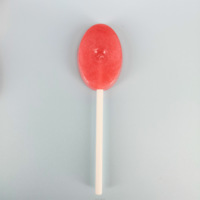 Sucettes naturelles casher halal avec votre logo imprimé marque privée saveurs aimables bonbons durs sans sucre motif de goût de fraise