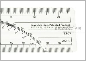 Thước Đo Tỷ Lệ Mini 1:500/1:000 Bằng Nhựa In Giữa Thân Thiện Với Môi Trường 0.5Mm Không Cần Sơn #8507 - Product Image 3