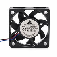 Ventilateur axial à faible bruit Delta DC 5V 0.23A AFB0505LB 5015 5CM, double roulement à billes, sans balais, 3 fils, pour projecteur, mini PC, ventilateur de refroidissement