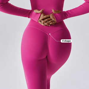 थोक अल्ट्रा नरम तंग त्वरित सूखी उच्च कमर वी आकार बट उठाने कसरत फिटनेस जिम खेल योग Legging महिलाओं - Product Image 3