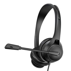 Лучшее качество Проводная гарнитура 3,5 мм один штекер наушники для компьютера ноутбук ПК для бизнеса офис - Product Image 2