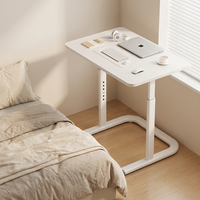 Nouveau bureau d'appoint pliable et réglable en hauteur en plastique pour salon, bureau à domicile, avec roulettes, modèle 2026