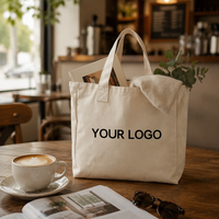 Sac en toile de coton réutilisable, sac de shopping personnalisé avec logo imprimé, sac de transport léger et durable, sac à main pour les voyages quotidiens et la vente au détail