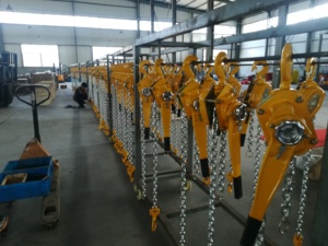 소매업을위한 맞춤형 핸드 풀 메탈 체인 리프트 호이스트 새로운 조건 래칫 리프팅 수동 레버 - Product Image 5