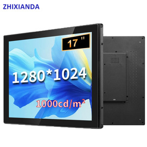 17 inch 1280*1024 ngoài trời 1000nits Bảng điều khiển công nghiệp không thấm nước mở khung màn hình cảm ứng điện dung màn hình VESA núi <span class=keywords><strong>LCD</strong></span> hiển thị - Product Image 1