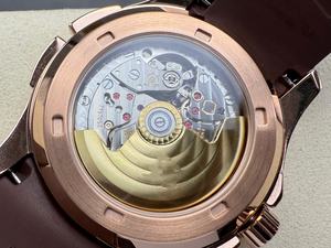 Montre mécanique de luxe pour plongeurs, qualité supérieure, étanche, 40 mm, mouvement ETA 324, multifonction, or rose, PP GMT 5164 - Product Image 5