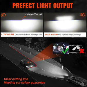 YUFING R8 phares Led Y7 H4 90W 8000LM nouveau et Original <span class=keywords><strong>T6</strong></span> G20 mise à niveau haute Performance phare Led - Product Image 4