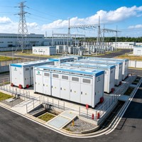 Système de stockage d'énergie solaire hors réseau/raccordé au réseau Inedge Power 1050 kW/2,612 MWh, conteneur de 20 pieds refroidi par liquide, BESS 400/800 V