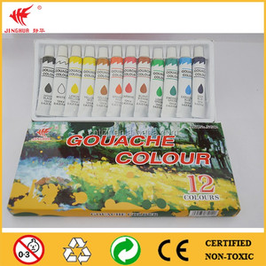 Offre Spéciale Non Toxique <span class=keywords><strong>Prix</strong></span> Bas Différentes Couleurs En Bouteille 6ml 12ml 16ml Riche Pigment <span class=keywords><strong>Gouache</strong></span> Peinture pour Enfants - Product Image 1