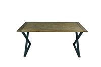 Table à manger en bois massif de chêne massif de style antique Design rustique pour salle à manger Banquet Office également pour hôtel