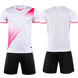Nouveau maillot <span class=keywords><strong>de</strong></span> foot blanc 100% polyester, respirant, anti-transpiration, séchage rapide, uniforme <span class=keywords><strong>de</strong></span> football - Product Image 5