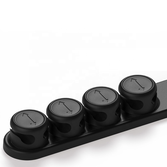 AiAude Desktop Tidy Round Cable Clip Magnetic Desktop Cable Organizer  Adhesive Wire Management Holder Cable Bundle Organizer