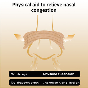 Bandes nasales <span class=keywords><strong>anti</strong></span>-ronflement en coton <span class=keywords><strong>Patch</strong></span> de ventilation nasale rond à base de plantes pour la respiration et le soulagement de la congestion Fourniture de soins de santé - Product Image 2