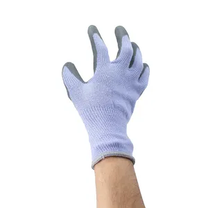 Sarung tangan kerja konstruksi T/C Shell sarung tangan kerja karet dilapisi lateks keras ganda