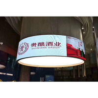 Écran LED souple TOPvision, design fin et pliable, promotion de la marque, mur de rideaux TV P2.5