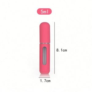 Wholesale Travel Portable Mini Refillable Aluminum Metal Atomizer <b>Spray</b> Bottle 5Ml Matte <b>Pink</b> Purple Blue Custom Personal Care - Product Image 5