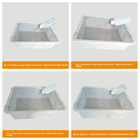 Boîte d'élevage professionnelle pour petits animaux, bouteille d'eau réglable, tailles variées, plateau en plastique PP épaissi pour hamster, cage de laboratoire, terrarium
