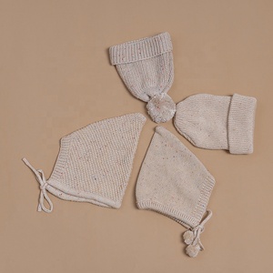 <span class=keywords><strong>Gorro</strong></span> de punto de algodón puro <span class=keywords><strong>para</strong></span> bebé <span class=keywords><strong>recién</strong></span> <span class=keywords><strong>nacido</strong></span>, personalizado, con pompón, Invierno - Product Image 4