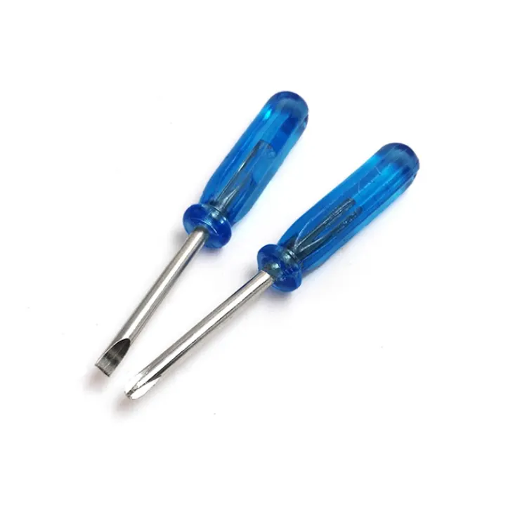 45mm Promotional Phillips Slotted Mini Screwdriver with Crystal Handle For Repair