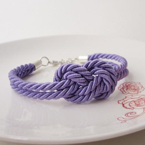 Handmade Happiness knotted <b>rope</b> <b>bracelet</b> - Product Image 1