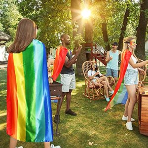 Custom Super Hero Capes for <strong>Adults</strong> Superhero <strong>Dress</strong> <strong>up</strong> Halloween Costume Team Spirit Day Party Favors - Product Image 1