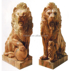 Escultura de Tigre de Mármol Tallada en Piedra para Jardín - Product Image 2