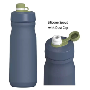 Custom Logo <b>750ml</b> Double Wall Insulated 304 Stainless Steel Bike Water <b>Bottle</b> for Road Cycling and Mountain Riding - Product Image 3