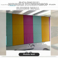 Cloison acoustique pliante, système de cloison mobile coulissante, cloison acoustique pour bureau