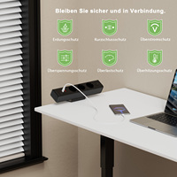 Prise de table à pince en aluminium noire 65W EU/US/UK/AU avec chargeur rapide USB PD 65W pince de bureau sur prise de courant