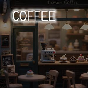 COFFEE Letreros Neon LED dimmable USB powered ambient <b>light</b> store <b>window</b> decoration <b>light</b> street indicator <b>light</b> landscape <b>light</b> - Product Image 4