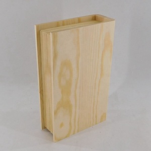 Cuốn sách trang trí hộp cổ điển ẩn bí mật lưu trữ hộp gỗ - Product Image 4